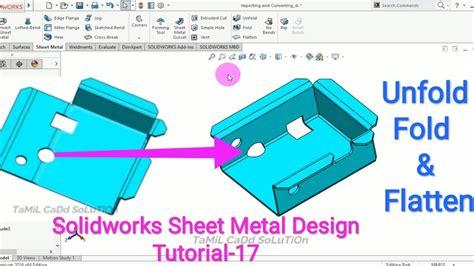 solidworks unfold sheet metal|folding sheet metal in solidworks.